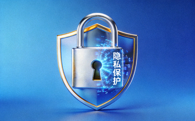 数据安全锁与盾牌图标，象征用户隐私保护